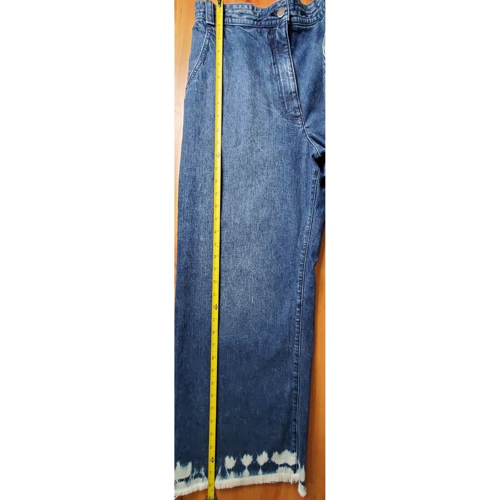 Rachel Comey Tie Dye Dip Wide Leg High Rise Frayed‎ Hem Boho Hippie Festival 6 - Picture 4 of 11